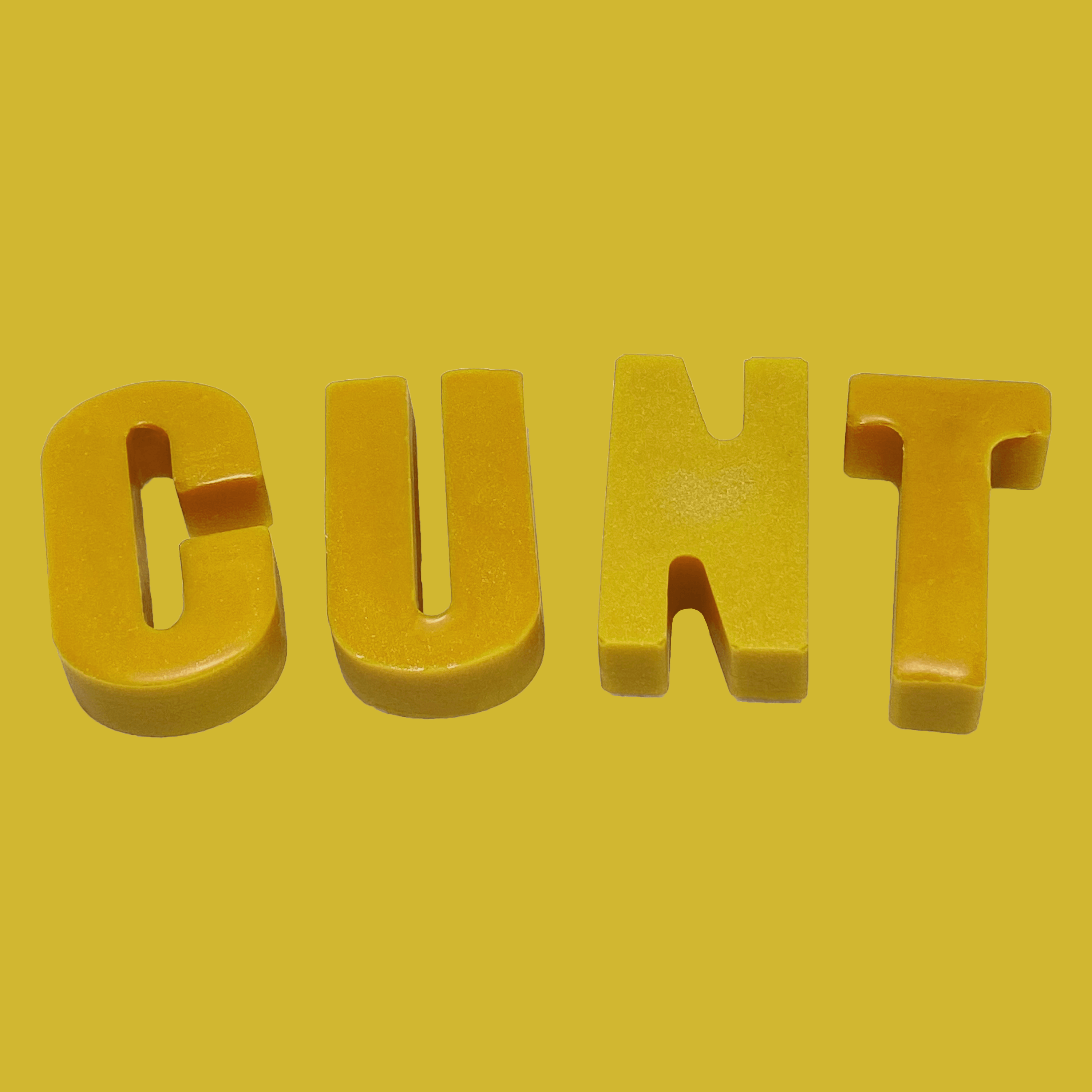'CUNT' Letters Wax Melt - Peace & Pepper