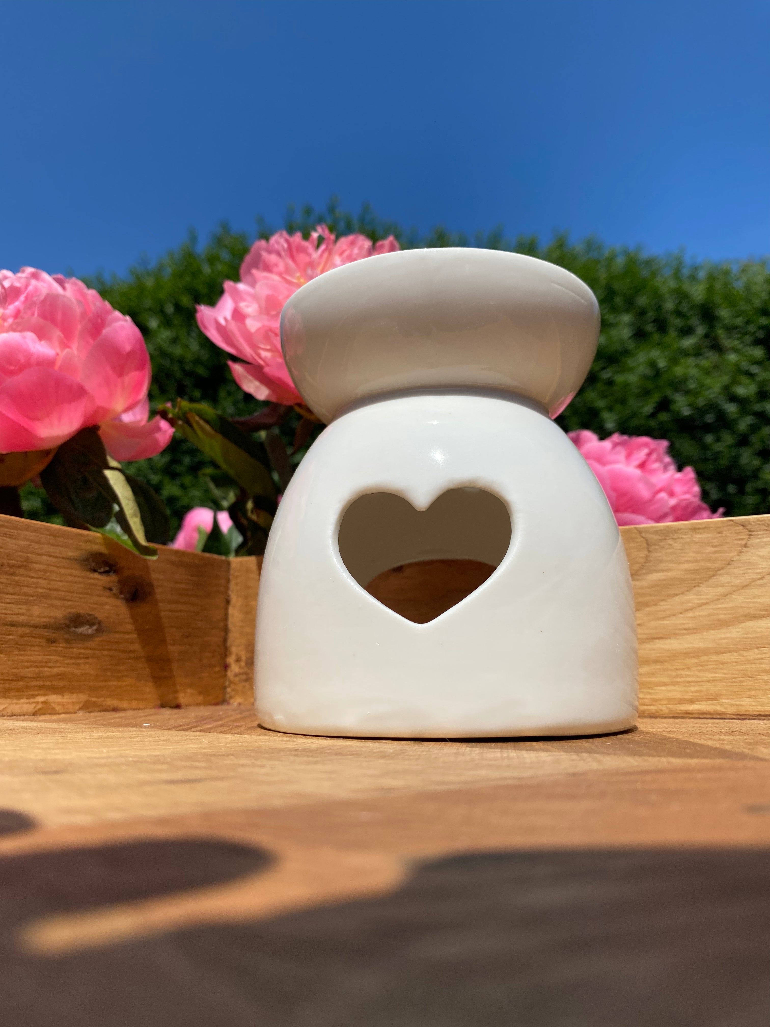 White Heart Wax Burner