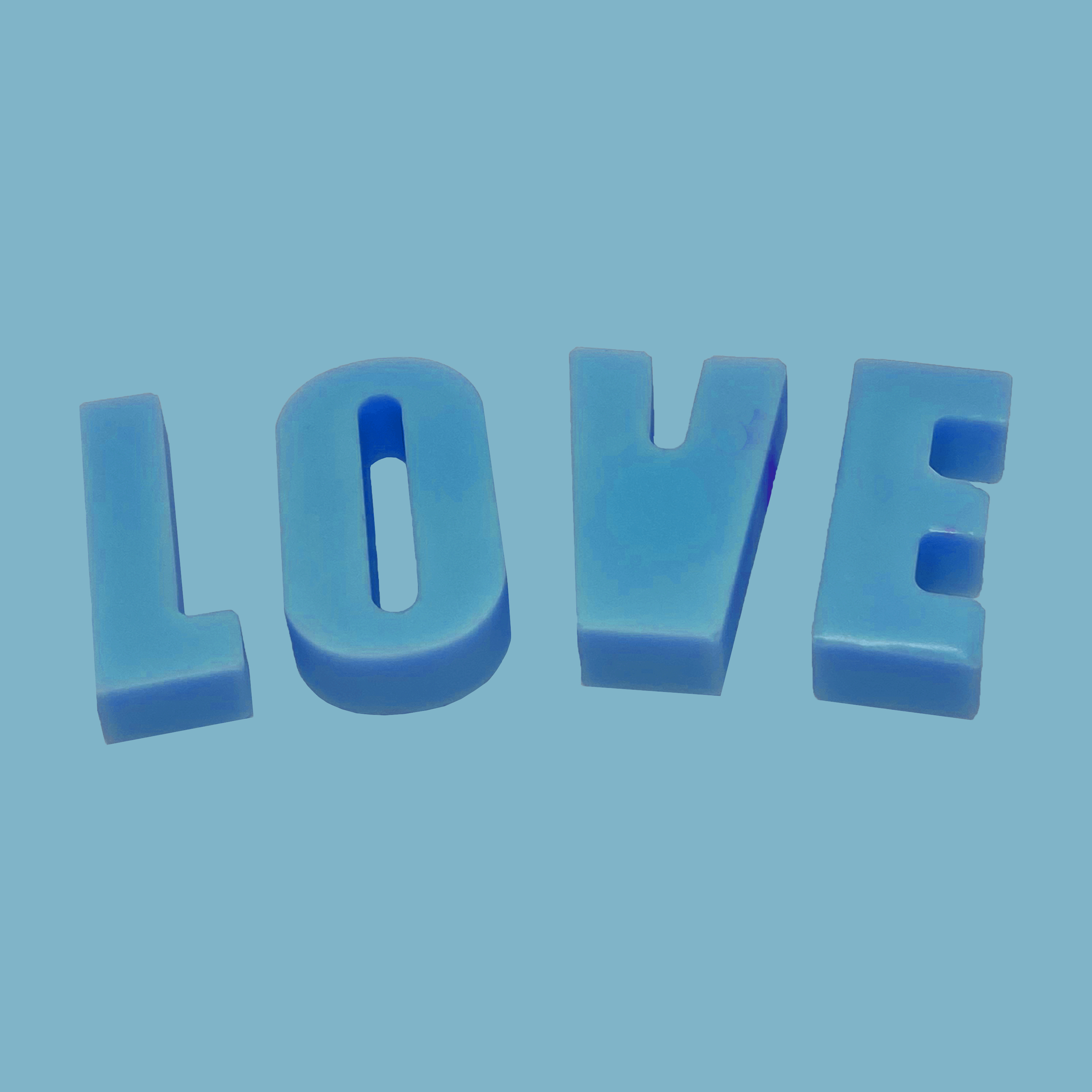 'LOVE' Letters Wax Melt - Peace & Pepper